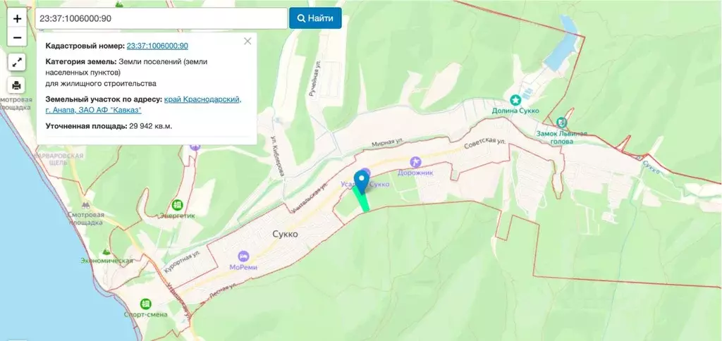 Участок в Краснодарский край, Анапа муниципальный округ, с. Сукко  ... - Фото 2