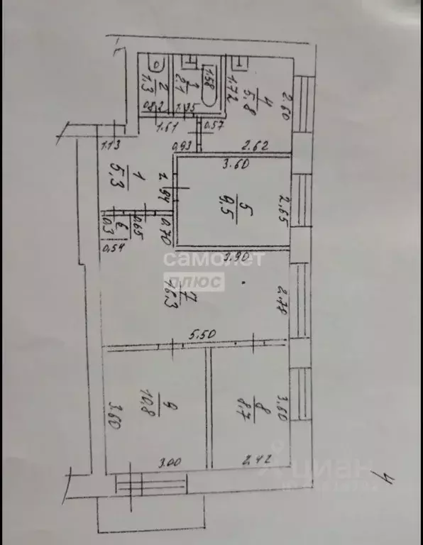 4-к кв. Алтайский край, Барнаул ул. Новосибирская, 34 (60.9 м) - Фото 2