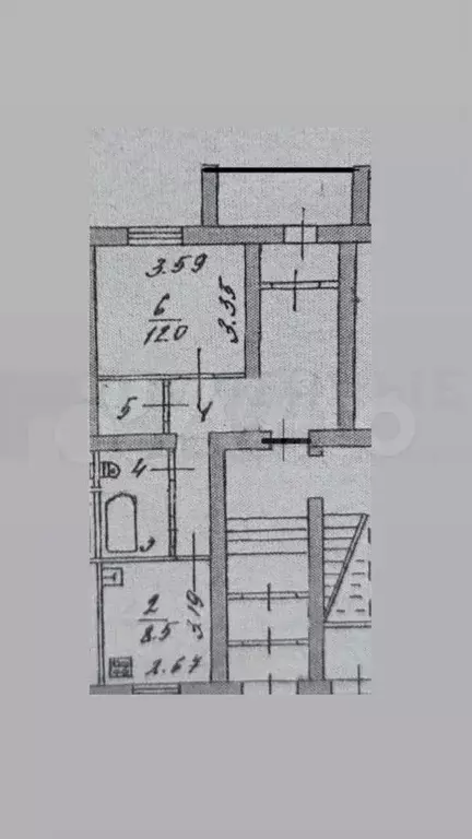 1-к. квартира, 32,1 м, 1/5 эт. - Фото 0