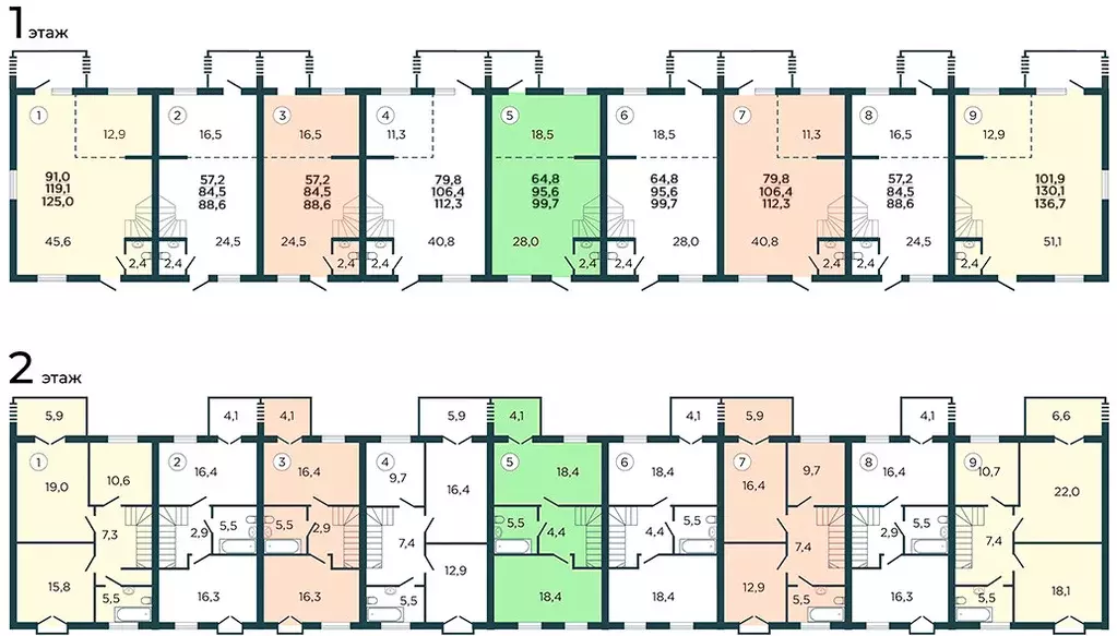 Продаётся 2-к квартира, 99.7 м - Фото 1