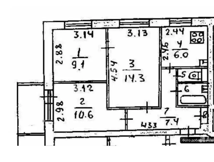 3-к кв. Московская область, Королев ул. Горького, 6 (51.0 м) - Фото 2