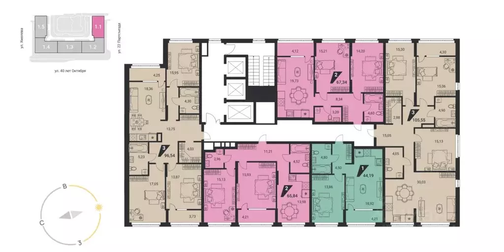 4-к кв. Свердловская область, Екатеринбург ул. 22-го Партсъезда, 10 ... - Фото 1