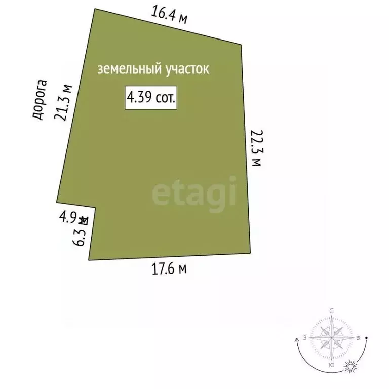 Участок в Севастополь Металлист садовое товарищество, 232 (4.39 сот.) - Фото 1