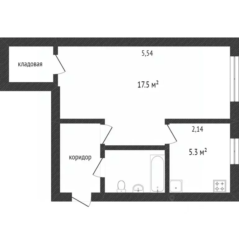 1-к кв. Белгородская область, Белгород ул. Семейная, 9 (26.0 м) - Фото 1
