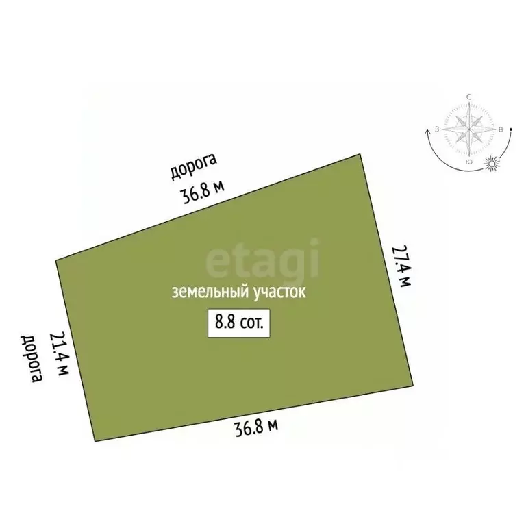 Участок в Мордовия, Саранск ш. Ключаревское (8.8 сот.) - Фото 2