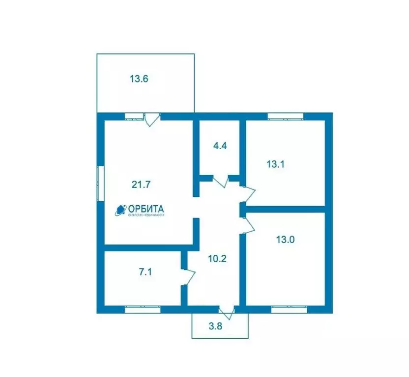 Дом в Тюмень, СНТ Луч, Тупиковая улица (90 м) - Фото 1