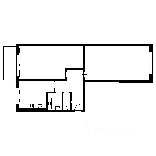 2-к кв. Воронежская область, Воронеж ул. 20-летия Октября, 48 (46.0 м) - Фото 2