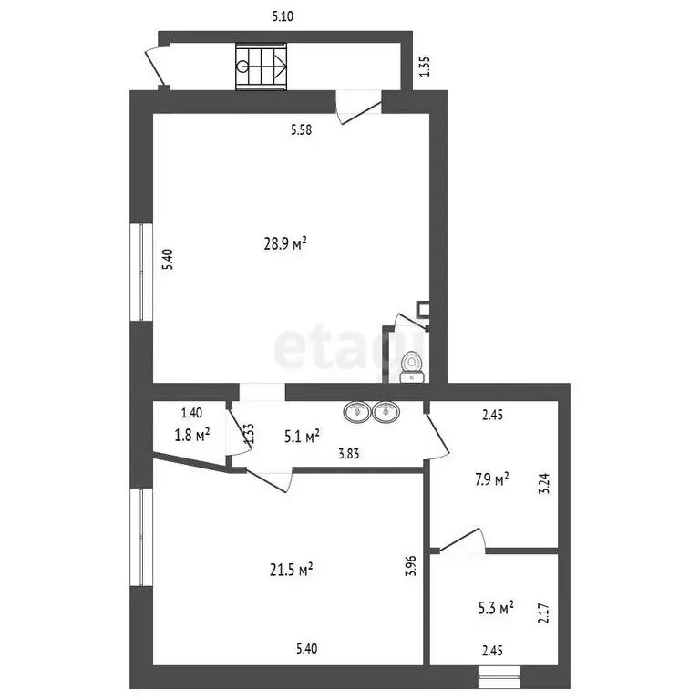 Помещение свободного назначения (71.3 м) - Фото 1