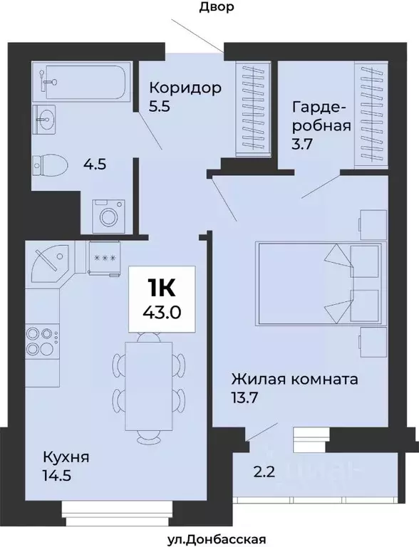 1-к кв. Свердловская область, Екатеринбург Уралмаш жилрайон, ул. ... - Фото 0