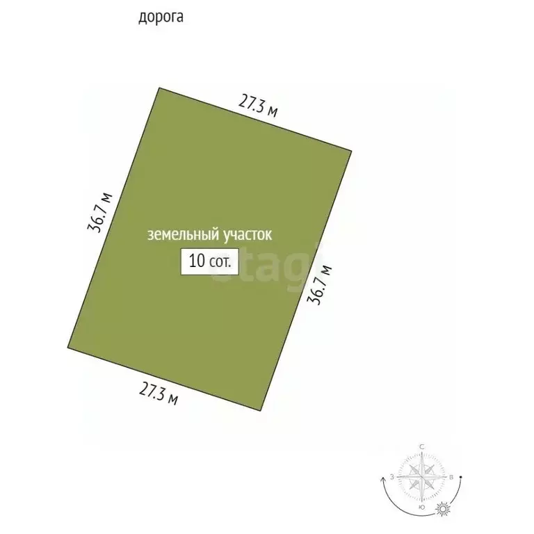 Участок в Крым, Симферопольский район, Перовское с/пос, с. Веселое  ... - Фото 2