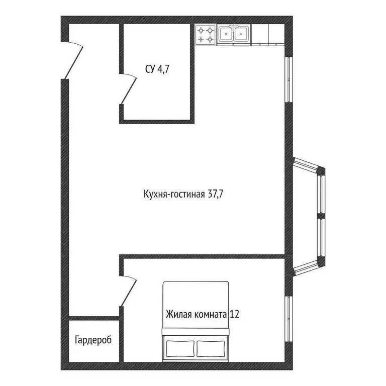 2-комнатная квартира: Новая Адыгея, улица Тургеневское шоссе, 3А/16 ... - Фото 1