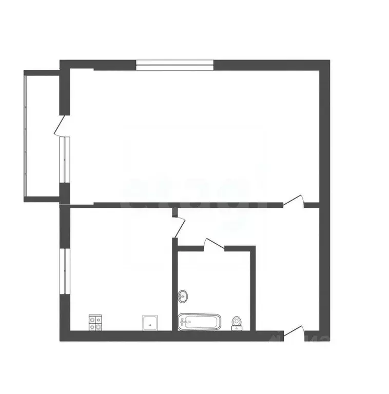 1-к кв. Тульская область, Тула ул. Макаренко, 8А (31.9 м) - Фото 1