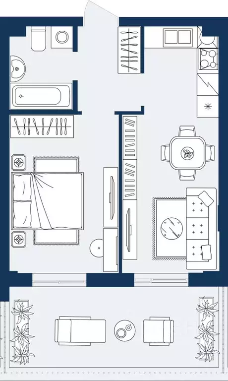 1-к кв. Дагестан, Махачкала Ипподром мкр,  (41.53 м) - Фото 1