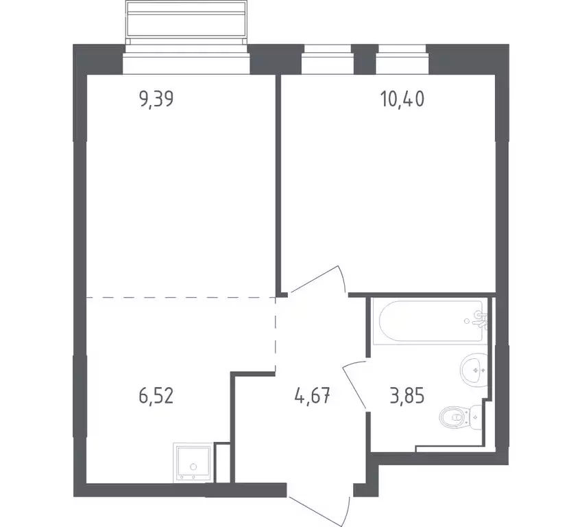 1-комнатная квартира: село Лайково, микрорайон Город-Событие, ЖК ... - Фото 1