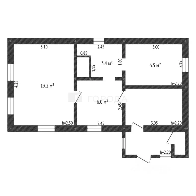 Дом в Кемеровская область, Новокузнецк Измайловская ул., 25 (30 м) - Фото 2