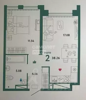 2-к кв. Свердловская область, Екатеринбург ул. Металлургов, 63 (58.4 ... - Фото 2
