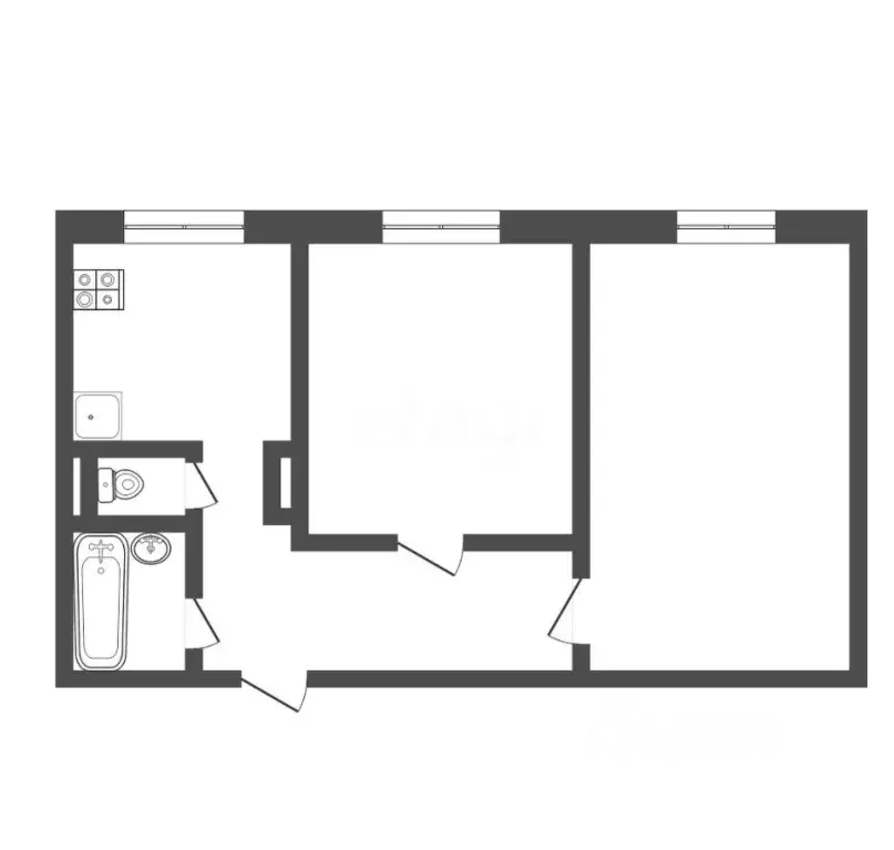 2-к кв. Тульская область, Богородицк ул. Коммунаров, 85 (41.4 м) - Фото 2