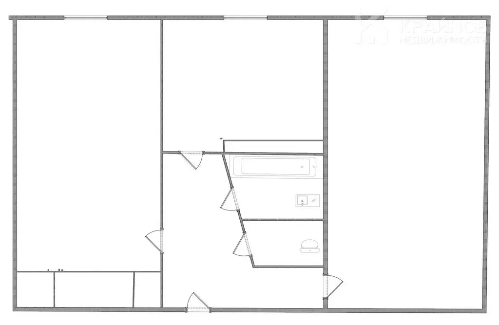 2-комнатная квартира: Воронеж, Ленинский проспект, 68 (45 м) - Фото 1