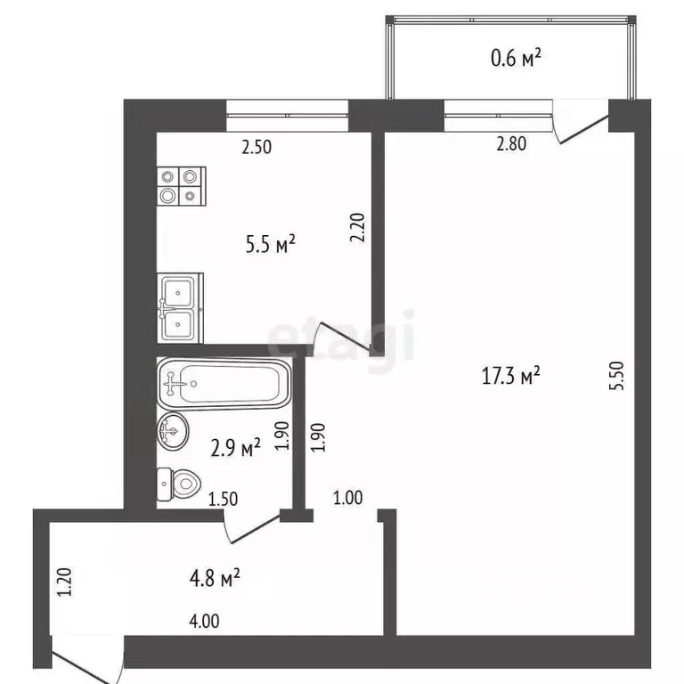 1-к кв. Мордовия, Саранск ул. Полежаева, 62 (30.5 м) - Фото 0