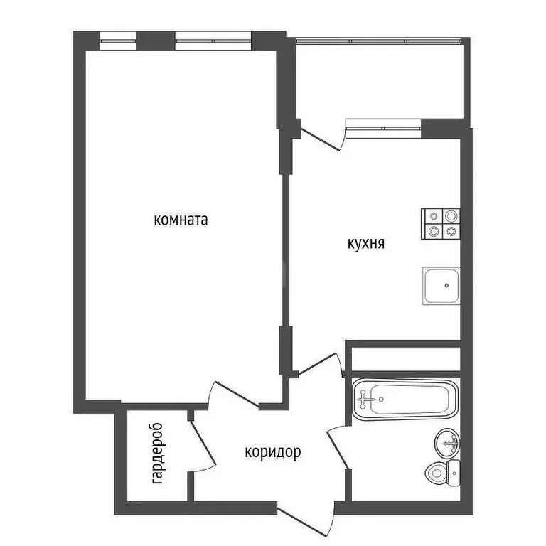 1-комнатная квартира: Воронеж, улица 121-й Стрелковой Дивизии, 9 (40 ... - Фото 0