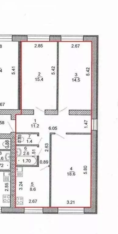 3-комнатная квартира: посёлок городского типа Безенчук, улица ... - Фото 1