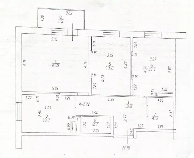 3-к кв. Татарстан, Казань ул. Алексея Козина, 7 (76.3 м) - Фото 2