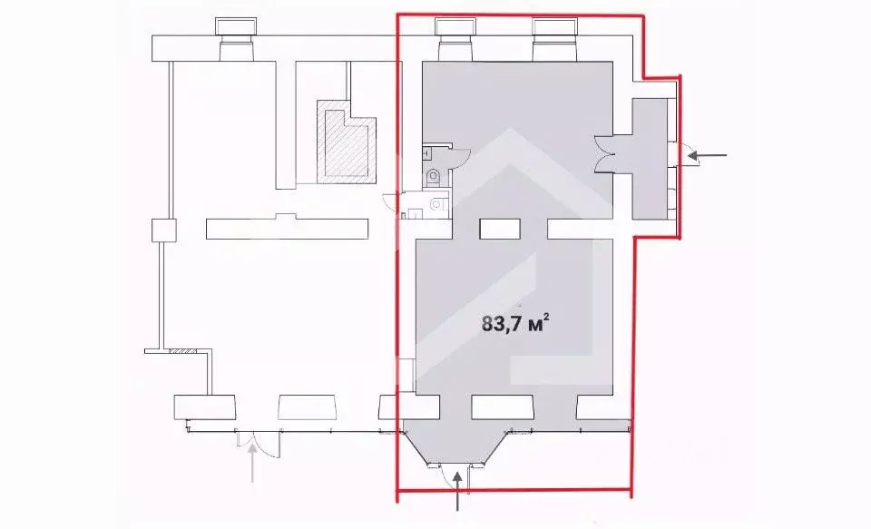 Помещение свободного назначения в Москва Брянская ул., 12 (84 м) - Фото 2