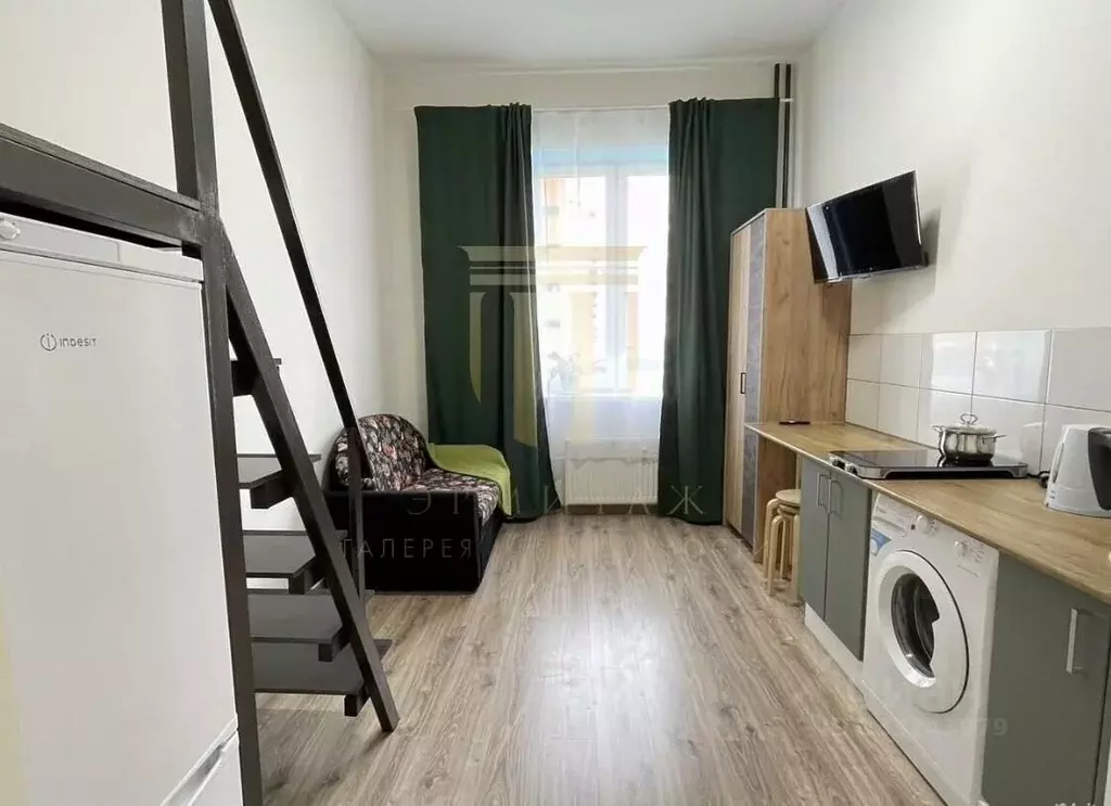 Студия Санкт-Петербург пос. Парголово, ул. Шишкина, 303к1 (21.0 м) - Фото 2