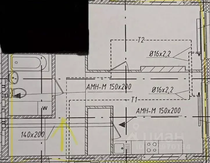 1-к кв. Башкортостан, Уфа ул. Менделеева, 1/1 (46.5 м) - Фото 2