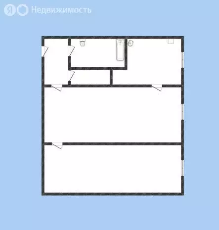2-комнатная квартира: Нерехта, 1-я Рабочая улица, 1 (38.9 м) - Фото 1