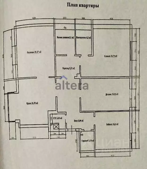 4-к кв. Татарстан, Казань ул. Габдуллы Кариева, 10 (143.0 м) - Фото 2