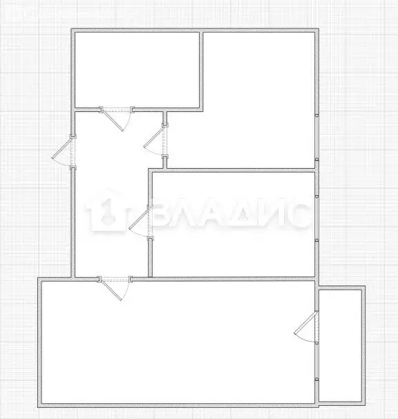 2-комнатная квартира: Засечное, Центральная улица, 23 (59 м) - Фото 1