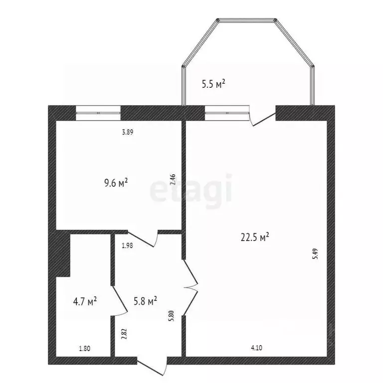 1-к кв. Красноярский край, Красноярск ул. Белопольского, 2А (42.6 м) - Фото 1