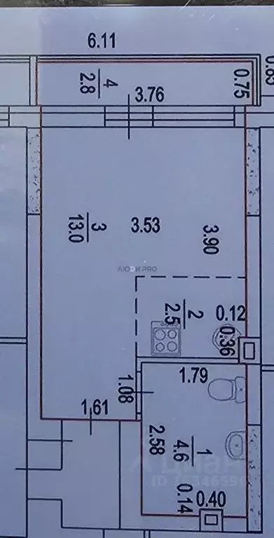 Студия Башкортостан, Уфа ул. имени Фронтовых Бригад, 15 (20.0 м) - Фото 2