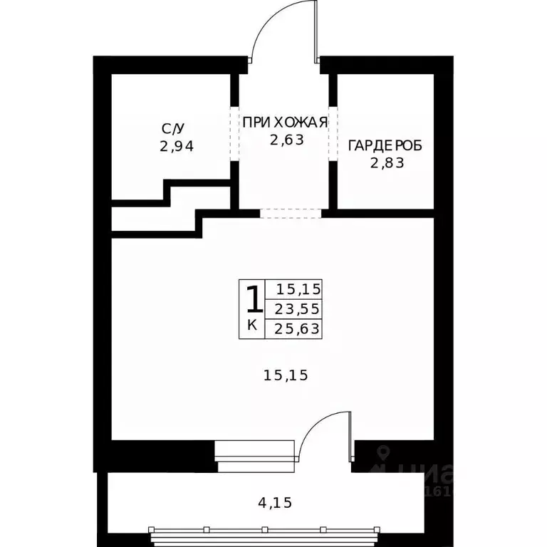 Студия Нижегородская область, Нижний Новгород Ленгородок мкр, Мед ... - Фото 2