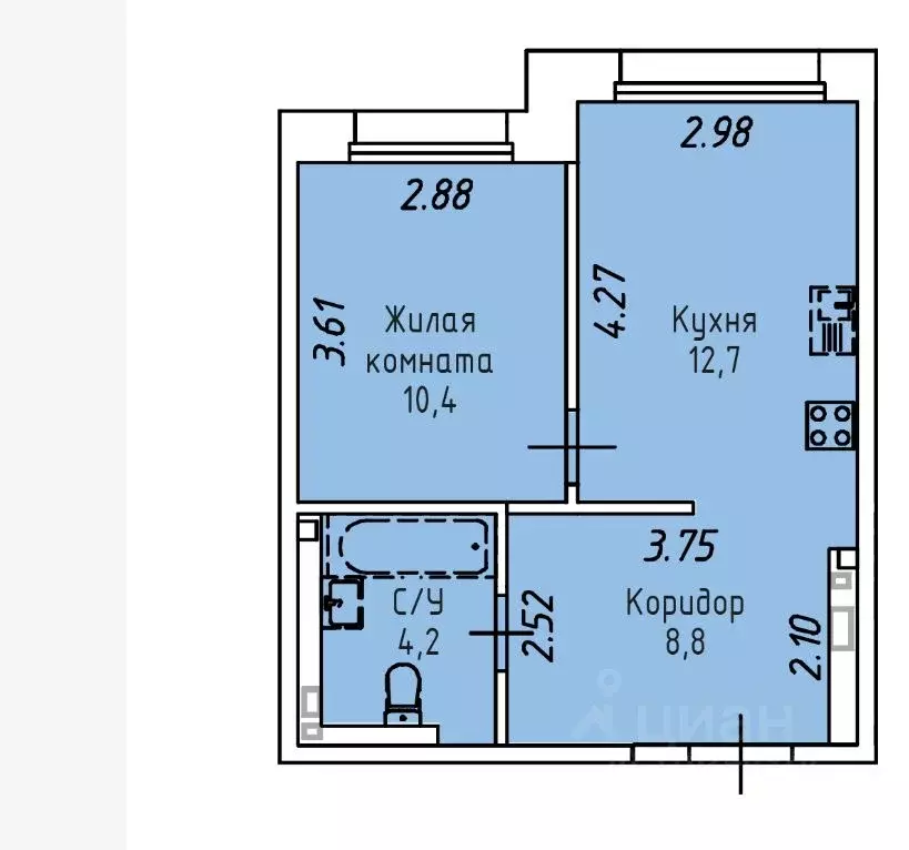 1-к кв. Иркутская область, Иркутск Култукская ул., 16 (36.0 м) - Фото 1