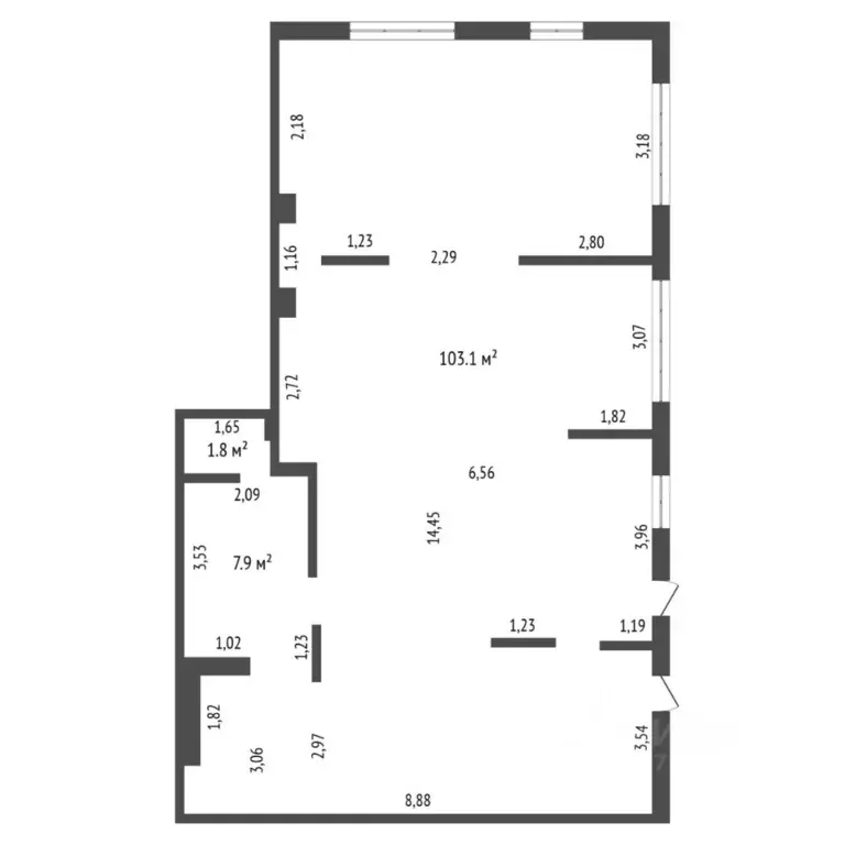 Помещение свободного назначения в Тюменская область, Тюмень ул. ... - Фото 1