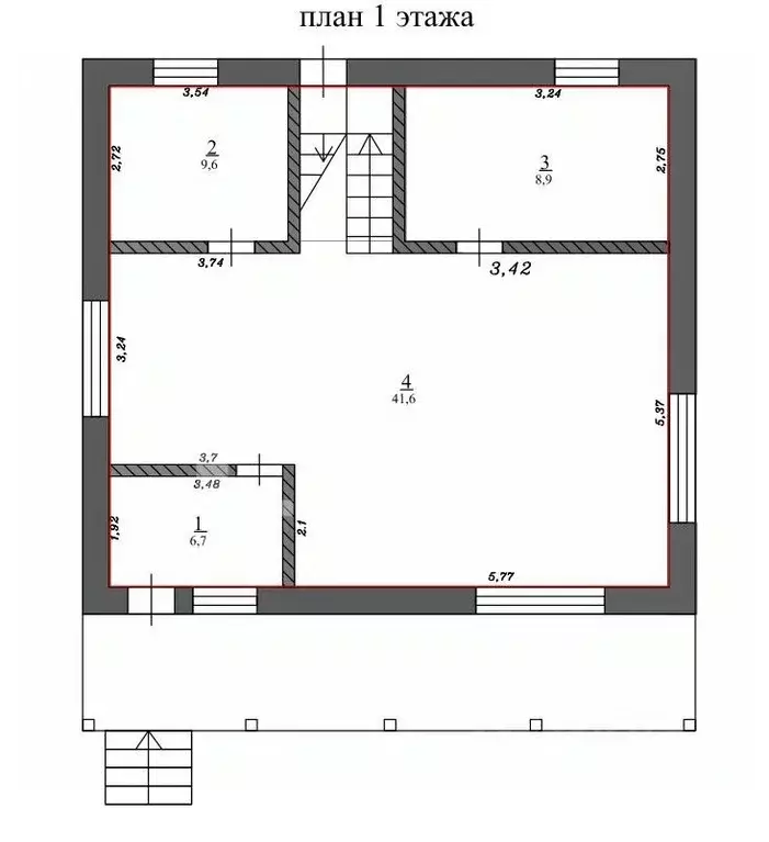 Дом в Тульская область, Плавск ул. Дуничева, 6 (190 м) - Фото 2