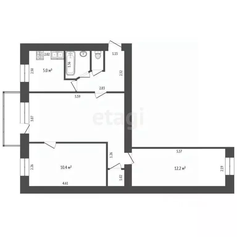 3-к кв. Ставропольский край, Пятигорск просп. 40 лет Октября (55.0 м) - Фото 1