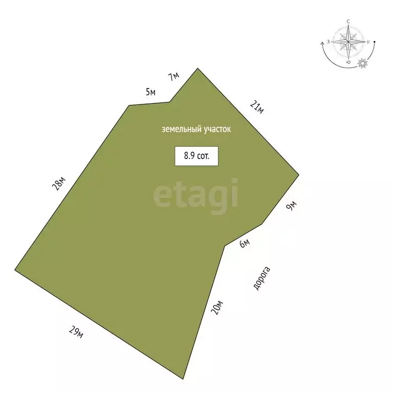 Участок в Якутск, ДСК Луч (8.9 м) - Фото 0