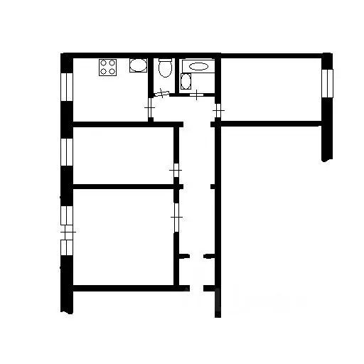 3-к кв. Новосибирская область, Новосибирск ул. Красина, 58 (67.0 м) - Фото 1