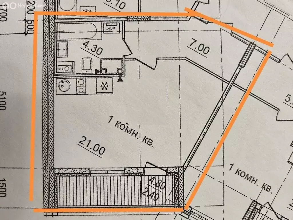 Квартира-студия: Санкт-Петербург, Среднерогатская улица, 16к5 (32.3 м) - Фото 2