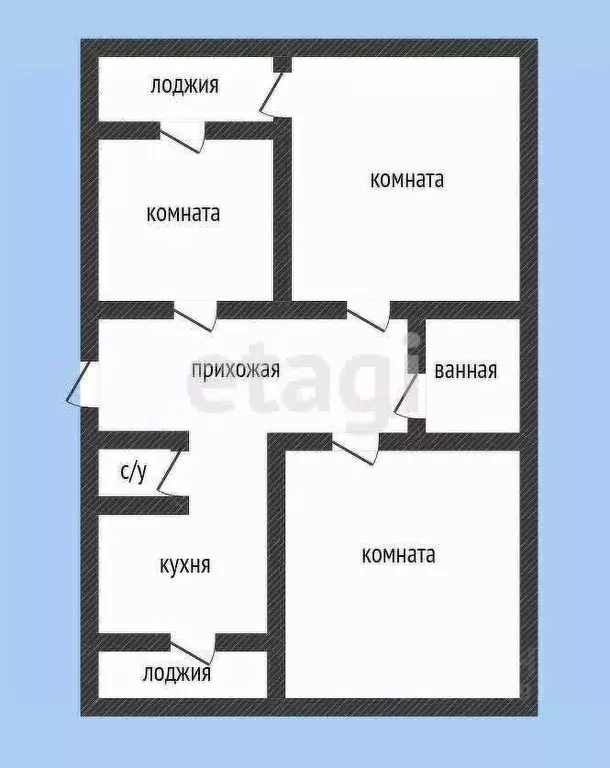 3-к кв. Краснодарский край, Горячий Ключ ул. Ленина, 147А (61.7 м) - Фото 1