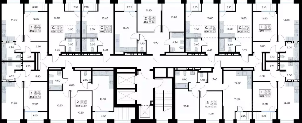 3-к кв. Приморский край, Владивосток ул. Нейбута, 135 (62.6 м) - Фото 2