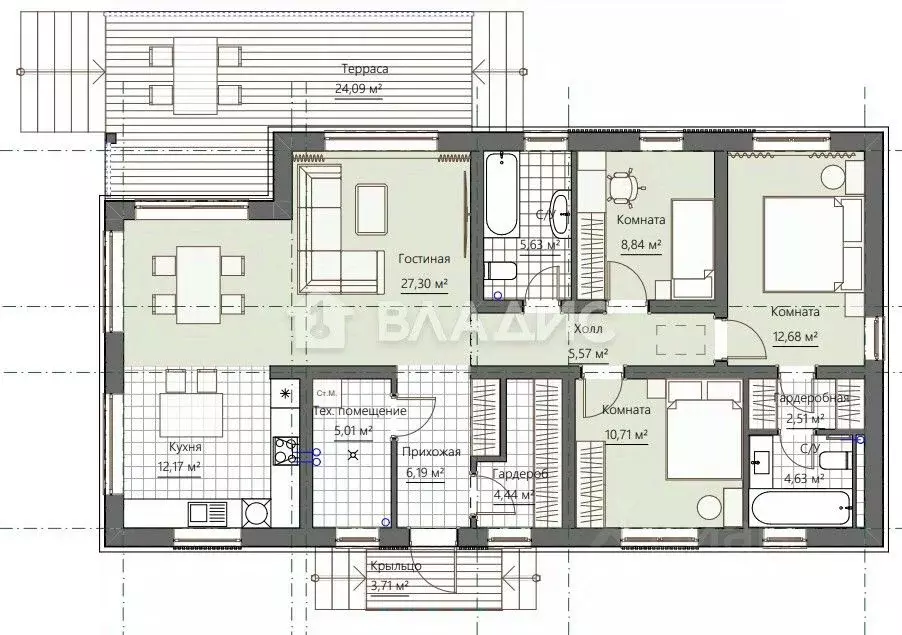 Дом в Ленинградская область, Всеволожский район, Лесколовское с/пос, ... - Фото 2