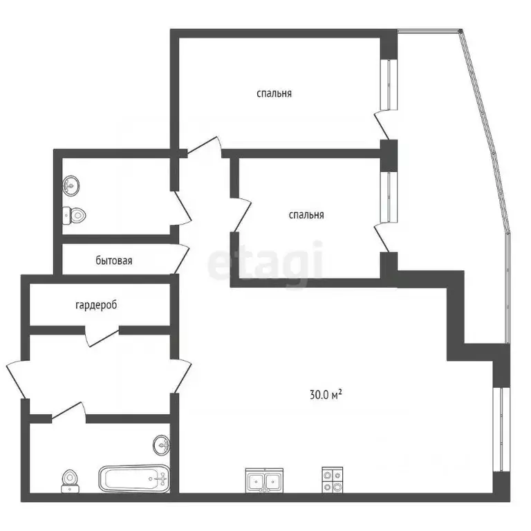 3-к кв. Крым, Ялта ул. Руданского, 8Б (87.0 м) - Фото 1