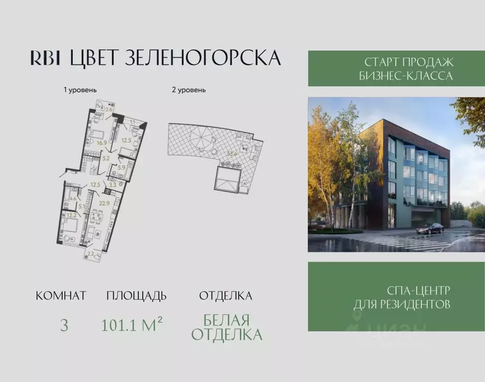 3-к кв. Санкт-Петербург, Санкт-Петербург, Зеленогорск просп. Ленина, ... - Фото 1