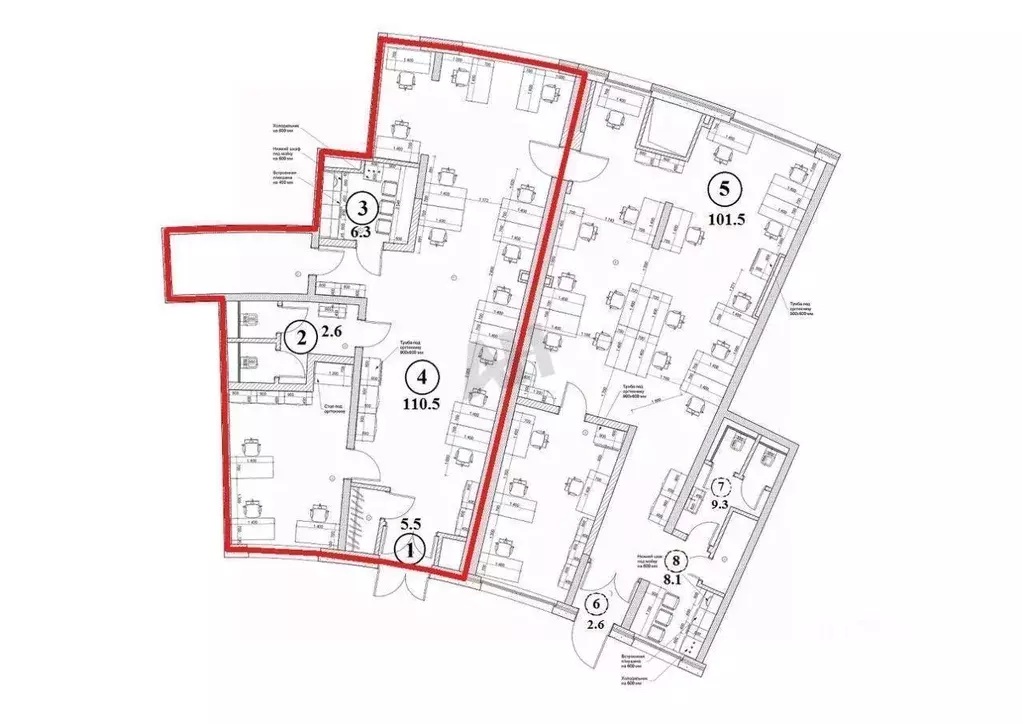 Офис в Москва ул. Наметкина, 18 (125 м) - Фото 2
