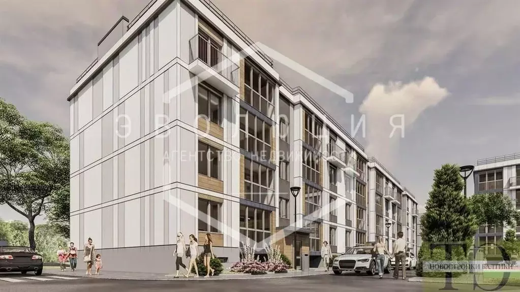 1-к кв. Калининградская область, Калининград ул. Сержанта Мишина, 81к3 ... - Фото 2