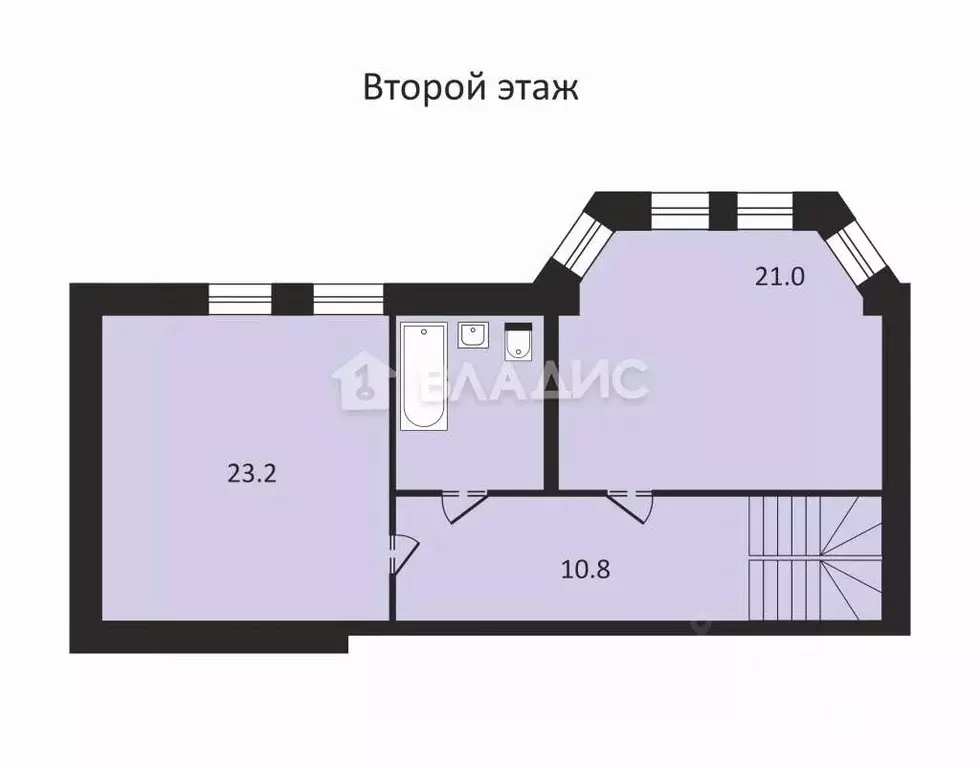 3-к кв. Вологодская область, Вологда Благовещенская ул., 71 (184.7 м) - Фото 1